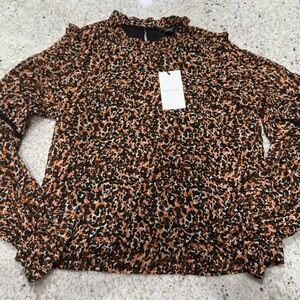 NWT Scotch & Soda Youth Leopard Print Top